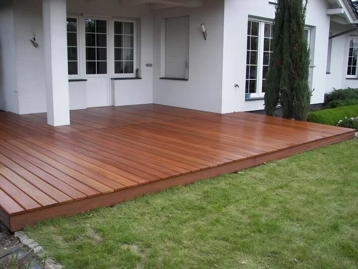 Taras drewniany - drewno egzotyczne